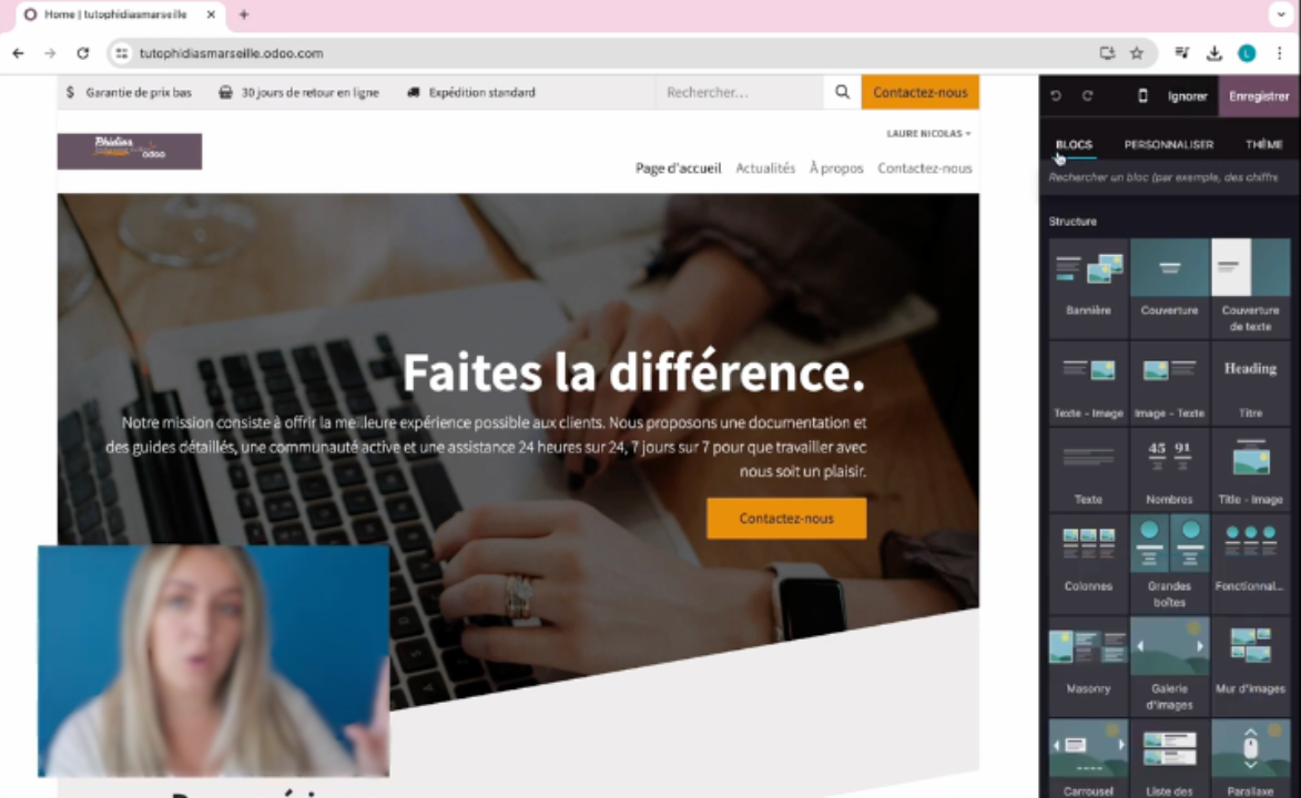 Site web Odoo
